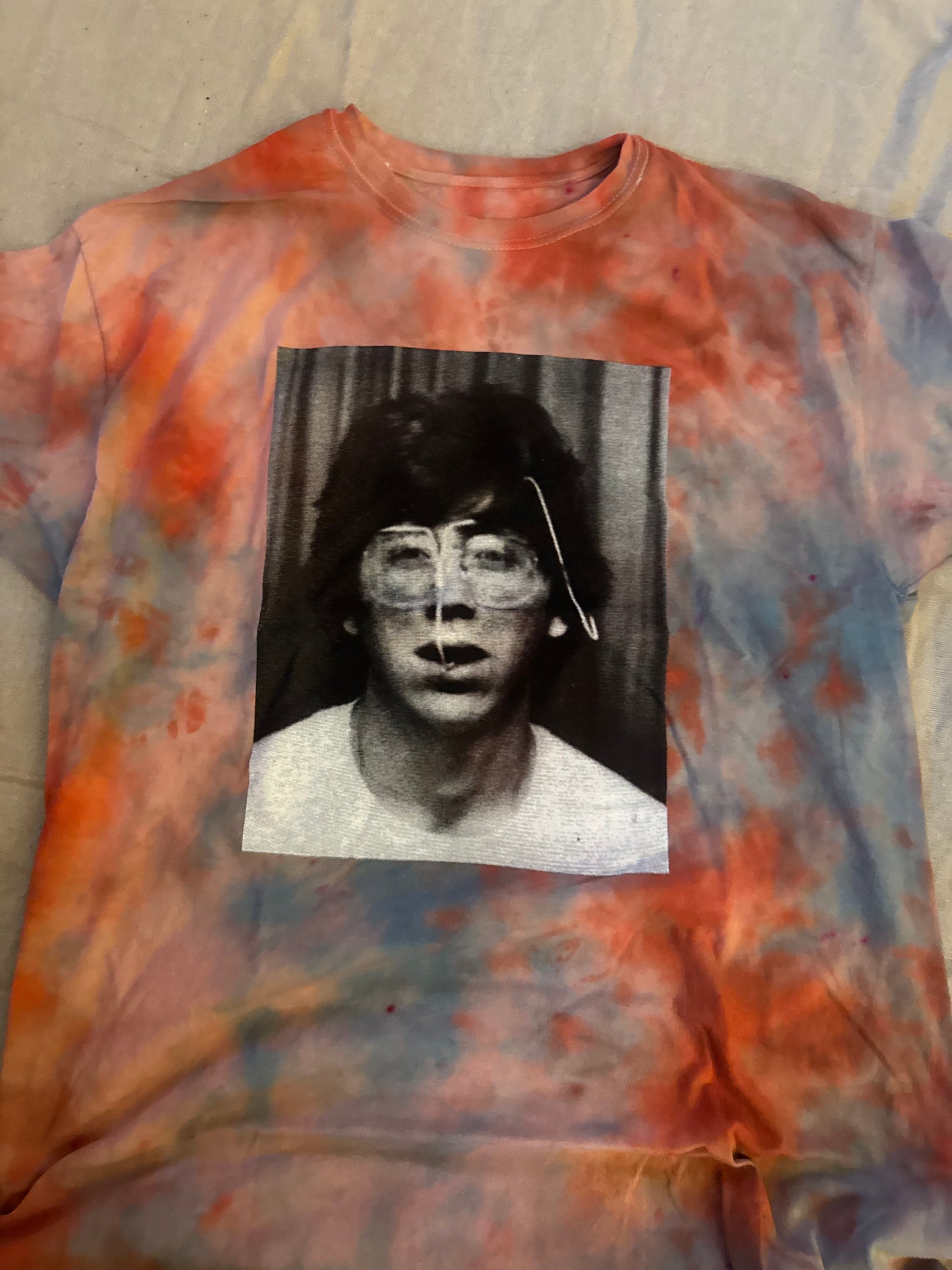 PREP SCHOOL HIPPIE TEE UPCYCLED Tie Dye T-Shirt - D20 Large